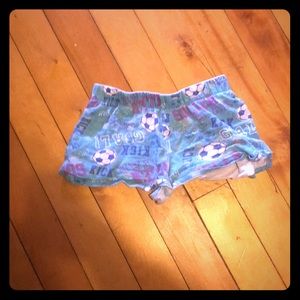 Soccer pajama shorts